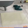 Toalha de Piso Felpuda Prime Jacquard 50x70cm - Wp Connect - Creme - 4