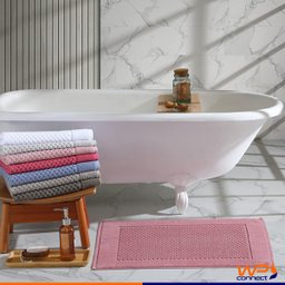 Toalha de Piso Felpuda Prime Jacquard 50x70cm - Wp Connect - Creme - 3
