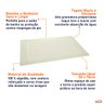Toalha de Piso Felpuda Prime Jacquard 50x70cm - Wp Connect - Creme - 5