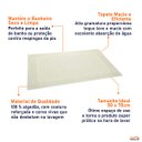Ver imagem 5 de Toalha de Piso Felpuda Prime Jacquard 50x70cm - Wp Connect - Creme