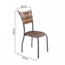 Ver imagem 3 de Conjunto Mesa Tampo Mdf 140cmx90cm e 6 Cadeiras Md05 Mais Decor