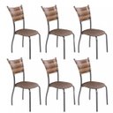 Ver imagem 7 de Conjunto Mesa Tampo Mdf 140cmx90cm e 6 Cadeiras Md05 Mais Decor