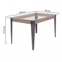 Ver imagem 4 de Conjunto Mesa Tampo Mdf 140cmx90cm e 6 Cadeiras Md05 Mais Decor