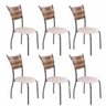 Conjunto Mesa Tampo Mdf 140cmx90cm e 6 Cadeiras Md05 Mais Decor - 7