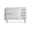 Ver imagem 3 de Gabinete Ideal Prime de Aço para Cozinha C/ 4 Gavetas 1,20 - Branco