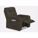 Ver imagem 2 de Poltrona Reclínavel Azera MX 7 Veludo Marrom B 256 - Matrix