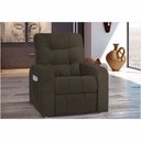 Ver imagem 1 de Poltrona Reclínavel Azera MX 7 Veludo Marrom B 256 - Matrix