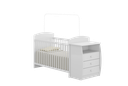 Ver imagem 3 de Berço Cômoda para Colchão 60 X 130 Cm Rafael Multimóveis Fg0516 Branco