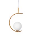 Ver imagem 1 de Luminária Pendente Aro Lua Orby Dourado Magnifico