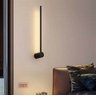 Arandela Moderna Slim Linear Luxo Perfil Led Integrado Retangular 80cm Dourada - 1