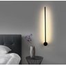 Arandela Moderna Slim Linear Luxo Perfil Led Integrado Retangular 80cm Dourada - 2