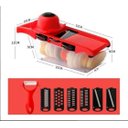 Ver imagem 7 de 6 em 1 Mandoline Slicer Nicer e Fatiador Cortador de Legumes