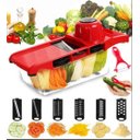 Ver imagem 1 de 6 em 1 Mandoline Slicer Nicer e Fatiador Cortador de Legumes