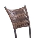 Ver imagem 4 de Conjunto Sala de Jantar Espanha com 4 Cadeiras em Aço Tampo de Vidro Mais Decor