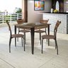 Conjunto Sala de Jantar Espanha com 4 Cadeiras em Aço Tampo de Bp Melamínico Mais Decor - 1