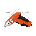 Ver imagem 4 de Parafusadeira sem Fio Recarregavel Estojo 45 Peças - Laranja