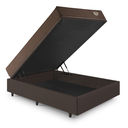 Ver imagem 7 de Cama Box com Baú 138x188 com Colchão Casal Relax Adorabile Molas Ensacadas Ecoflex Courino Linho