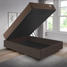 Cama Box com Baú 138x188 com Colchão Casal Relax Adorabile Molas Ensacadas Ecoflex Courino Linho - 3