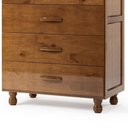 Ver imagem 6 de Cômoda Quarto 81cm Madeira Pinus 5 Gavetas Carl Imbuia Z25 - Mpozenato