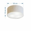 Ver imagem 2 de Plafon para Sala Cilíndrico Sl-3010 Cúpula Cor Linho Bege