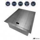 Ver imagem 2 de Pia Cuba de Cozinha Gourmet 52x45 com Torneira Retrátil Telescópica em Aço Inox 304 Tubrax