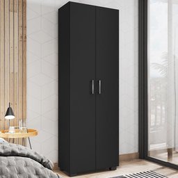 Estante Livreiro Office com 2 Portas - PR Móveis Preto Tx - 2 Estante Livreiro Office com 2 Portas - PR Móveis Preto Tx - 2