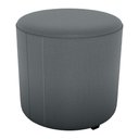 Ver imagem 1 de Puff Redondo Decorativo Copenhage 43x43 Cm Veludo Milani Store Cinza