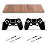 Prateleira Decorativa Gamer Controle Playstation em MDF 20x60cm - Wp Connect - Amadeirado - 3