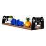 Prateleira Decorativa Gamer Controle Playstation em MDF 20x60cm - Wp Connect - Amadeirado - 1