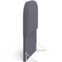 Ver imagem 6 de Cabeceira Cama Box 100cm Orgânica Lanna W01 Suede Cinza - Lyam Decor