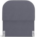 Ver imagem 3 de Cabeceira Cama Box 100cm Orgânica Lanna W01 Suede Cinza - Lyam Decor