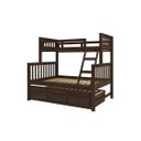 Ver imagem 2 de Treliche Cama Casal em Madeira Maciça com Cama Auxiliar e 3 Gavetas Castanho Marrom