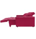 Ver imagem 2 de Poltrona Amamentação Retratil E Reclinavel Sala Quarto Mamae Sofia Vermelho