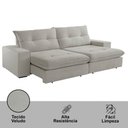 Ver imagem 4 de Sofá Athenas Veludo 02 Módulos 90 Cm B25cm Meu Sofá Online