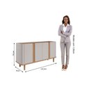 Ver imagem 2 de Buffet de Sala Jantar Eva 4 Portas Cinamomo/off White - Cimol