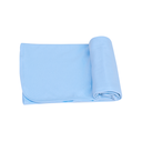 Ver imagem 1 de Manta Cueiro Bebê Malha com Viés 80x90cm: Azul Bebê
