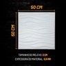Kit 10 Placas 3d 50x50cm Revestimento Teto e Parede 2,5m² - 2