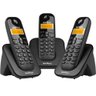 Telefone sem Fio C/ Identificador de Chamadas + 2 Ramais Ts3113 Preto 4123103 - 2