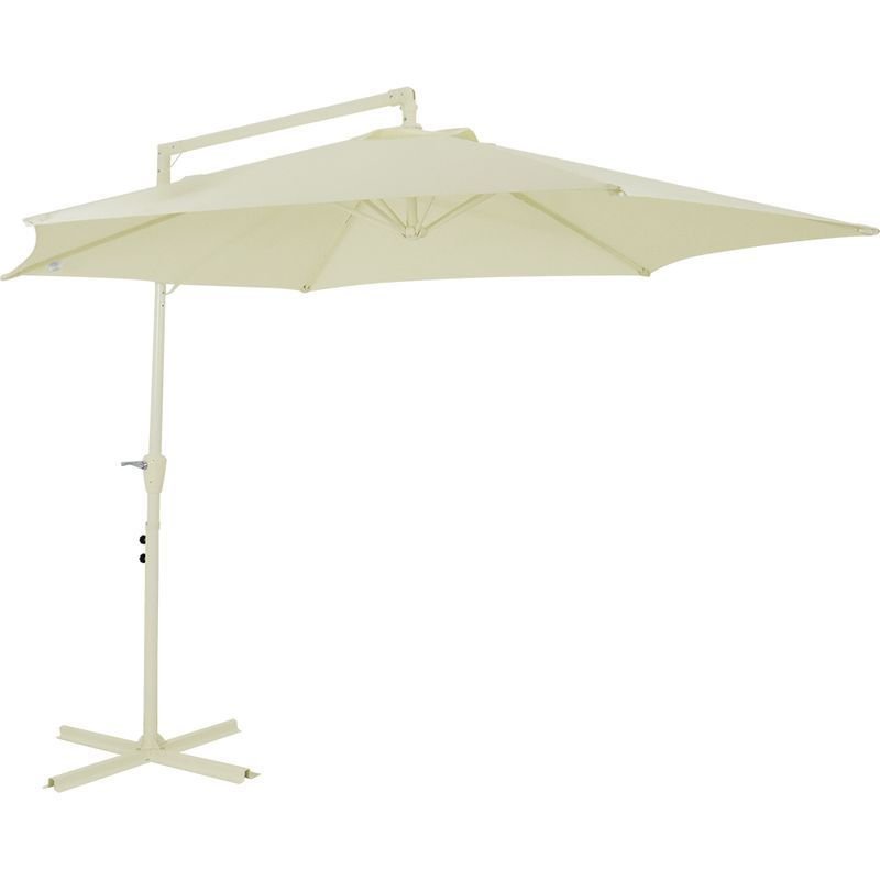 Ombrelone Suspenso Jardim, Praia e Piscina, Guarda Sol Cobertura 3m Poliester Bel Veneza Azul com Ba - 5