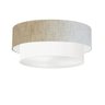 Plafon para Home Cilíndrico Sh-3064 Cúpula Cor Rustico Bege Branco - 1