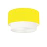 Plafon para Quarto Cilíndrico Sq-3045 Cúpula Cor Amarelo Branco - 1