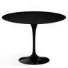 Mesa de Jantar Saarinen Redonda 4 a 6 Lugares 100cm Preto Laca - 2