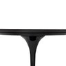 Mesa de Jantar Saarinen Redonda 4 a 6 Lugares 100cm Preto Laca - 5