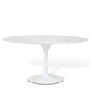 Ver imagem 3 de Mesa de Jantar Saarinen Tulipa Oval 4 A 6 Lugares 140x90cm Branco Laca
