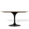 Mesa de Jantar Saarinen Tulipa Oval 4 A 6 Lugares 160x90cm Preto/Madeira Feijó - 2