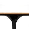 Mesa de Jantar Saarinen Tulipa Oval 4 A 6 Lugares 160x90cm Preto/Madeira Feijó - 3