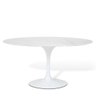 Mesa de Jantar Saarinen Tulipa Oval 4 A 6 Lugares 160x90cm Branco Laca - 3