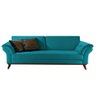 Sofá 2 Lugares Azul Esmeralda em Veludo 1,74m Lilac - 1
