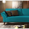 Sofá 2 Lugares Azul Esmeralda em Veludo 1,74m Lilac - 3