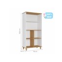 Ver imagem 4 de Mesa Infantil Casinha C/ Banco E Estante Infantil Casinha Branco/Nature